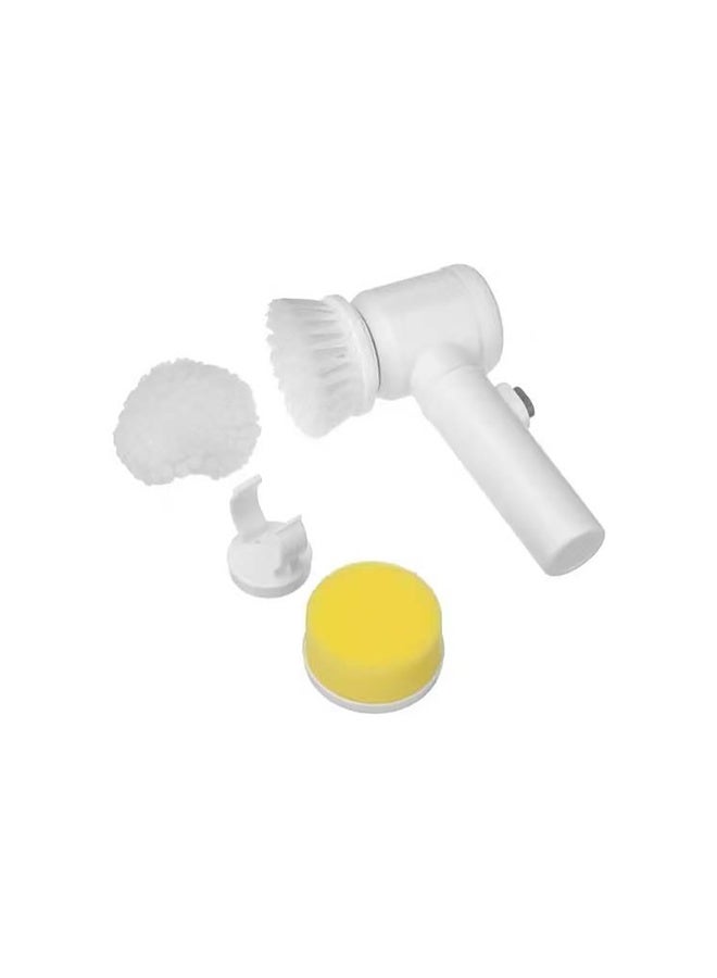 5-in-1 Handheld Electric Cleaning Brush - Wireless Power Scrubber with 3 Replaceable Heads, USB Rechargeable Waterproof Spin Scrubber for Bathroom, Kitchen, Tiles & Dishes - Image 1